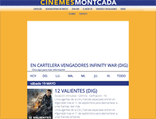 Tablet Screenshot of cinemesmontcada.com